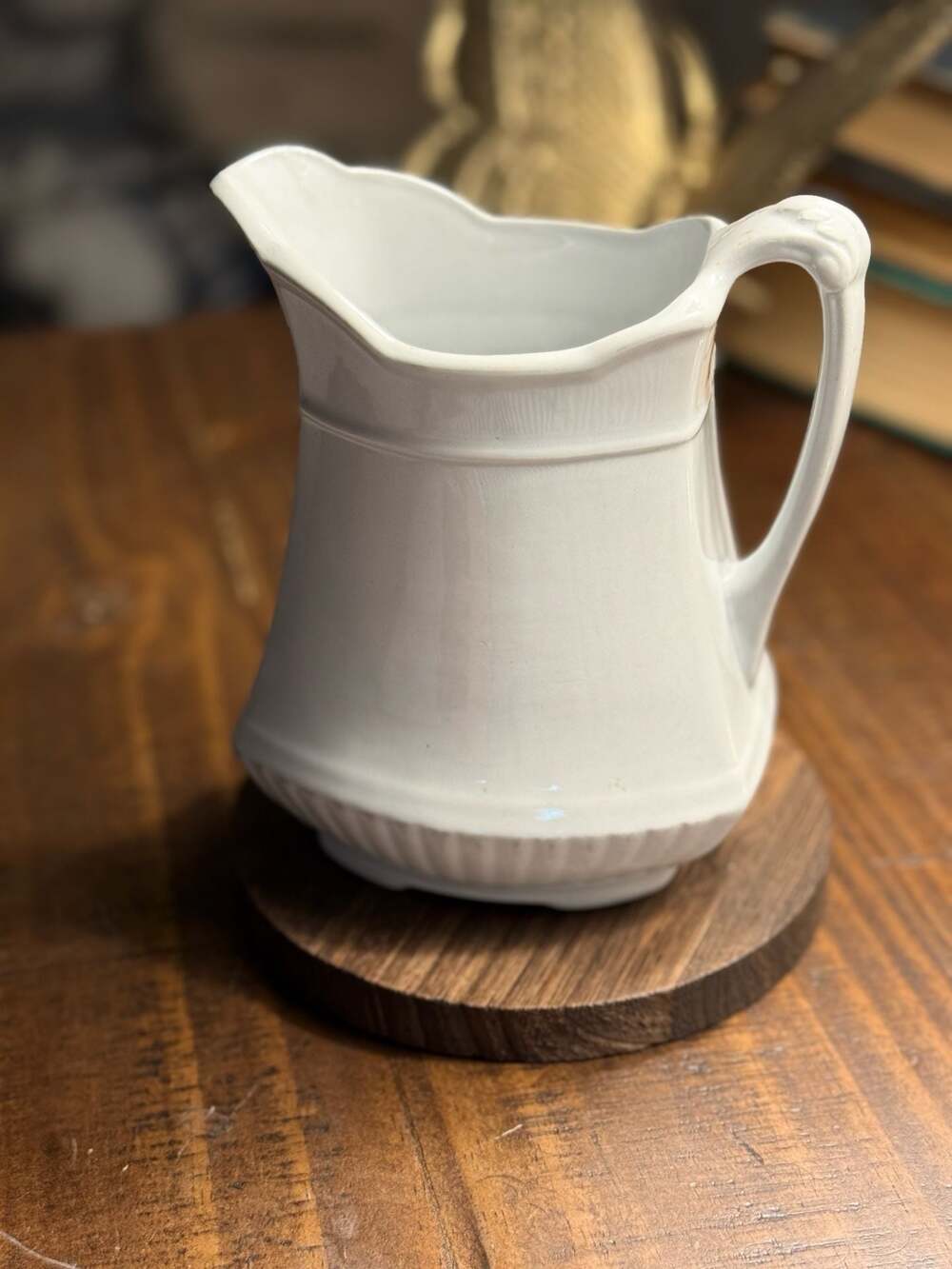 Antique J & G Meakin Royal Ironstone China Pitcher